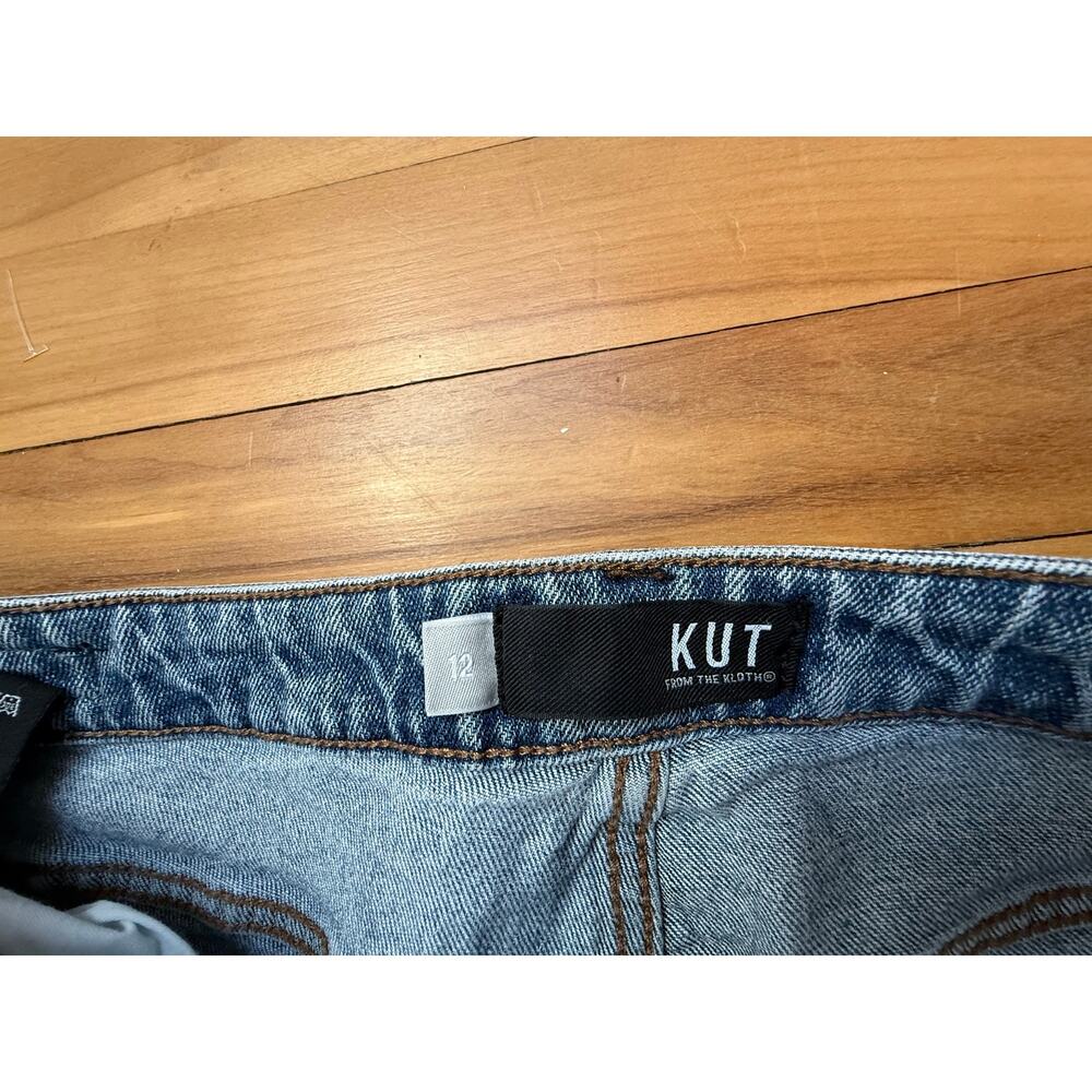 Kut from the Kloth Siena Wide Leg Jeans Size 12 Blue Denim EUC - Picture 3 of 6